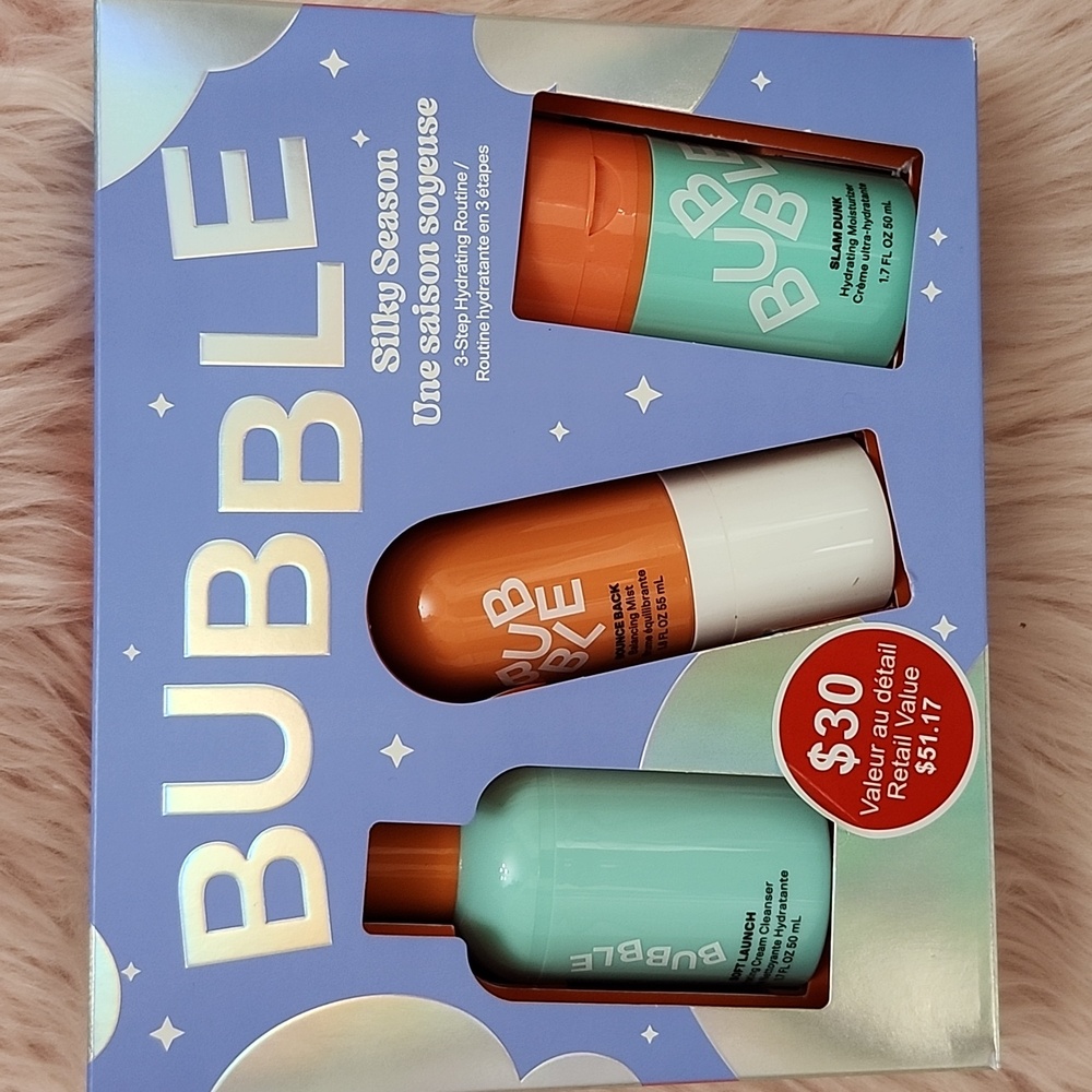 Brand New BUBBLE SILKY SEASON 3-STEP HYDRATING ROUTINE